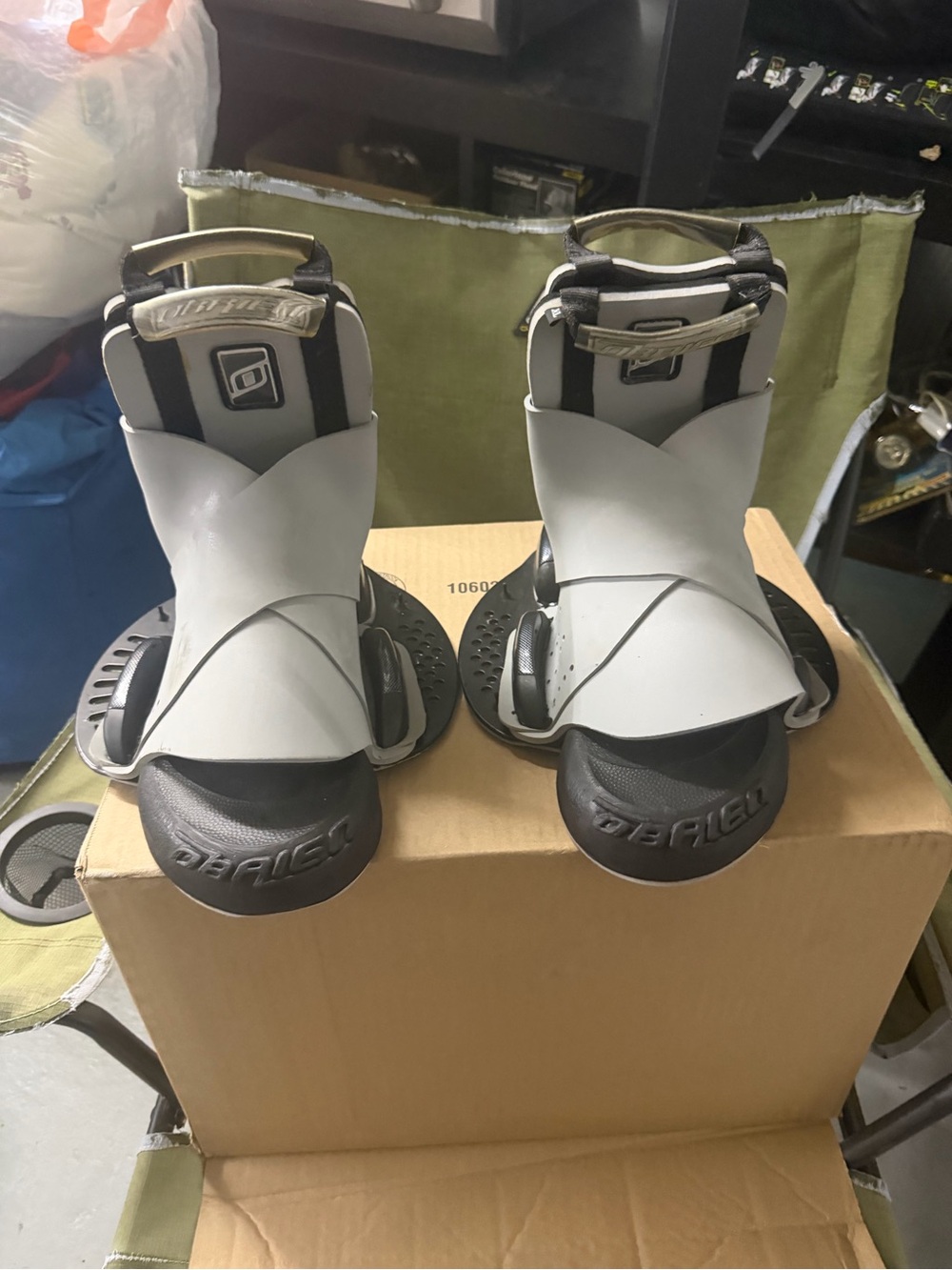 Vintage O'Brien Device Wakeboard Bindings (Pair) - Size XL - Retro 90s/00s